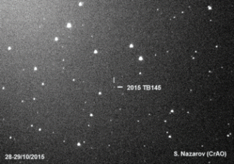 “死亡彗星”：小行星2015 TB145将于11月11日飞近地球