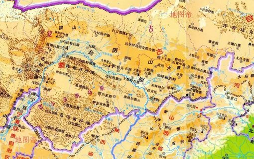 不教胡马度阴山中阴山指的是哪里?阴山山脉地图介绍