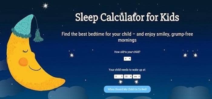 “睡眠计算机”网站助计算出儿童最佳睡觉时间