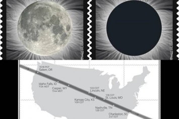 2017年8月21日美国大陆将自1979年以来首次经历日全食 邮政将推出热敏纪念邮票