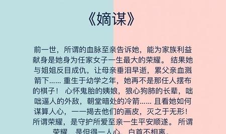 类似盛世嫡妃的古言小说(女主叫傻白甜)