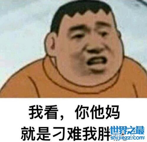 最近爆火的胖虎表情包，我看你就是在刁难我胖虎