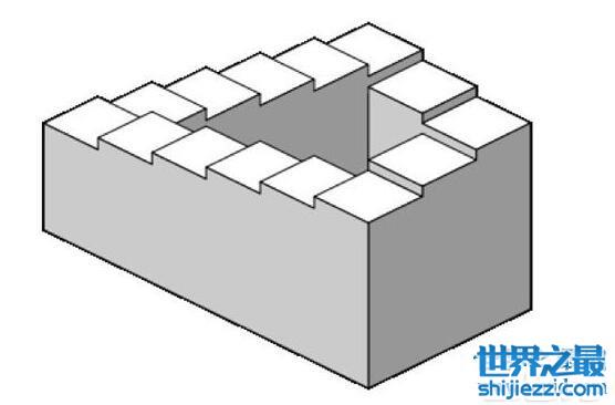 数学几何悖论彭罗斯楼梯，永远在上楼的秘密被解开