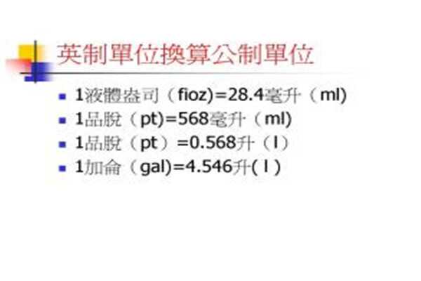 一品脱等于多少克 一品脱和克的关系（美制/英制数值不同）