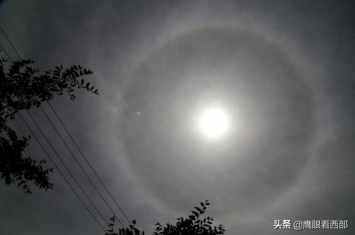 奇闻甘肃平凉的天空太阳戴上美瞳