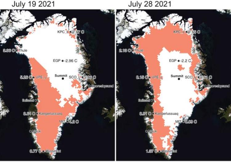 格陵兰岛突降70亿吨暴雨,对人类绝非好消息,气候变暖对格陵兰岛的影响